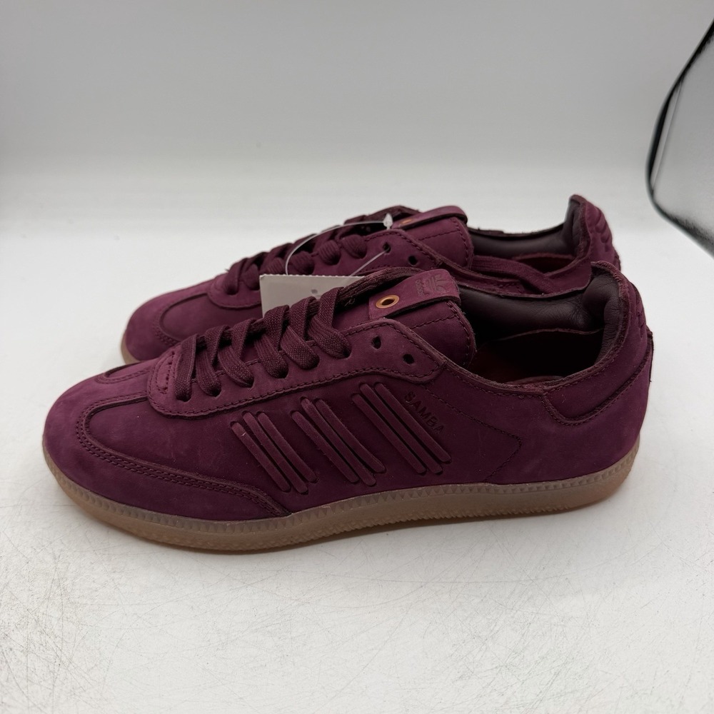 Adidas Samba Deep Hue Pack Shoes Womens Sz 6 Burgundy/Maroon Gum Sneakers BY2834 - Picture 6 of 15
